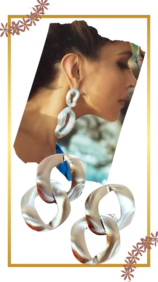 Layered Hammered Tangled Earrings