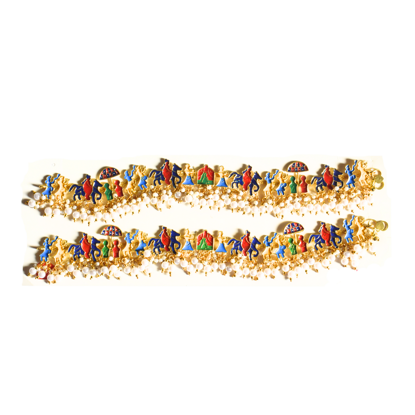 Bridal Anklet in Baarat Design