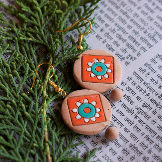 Rangoli Terracotta Danglers