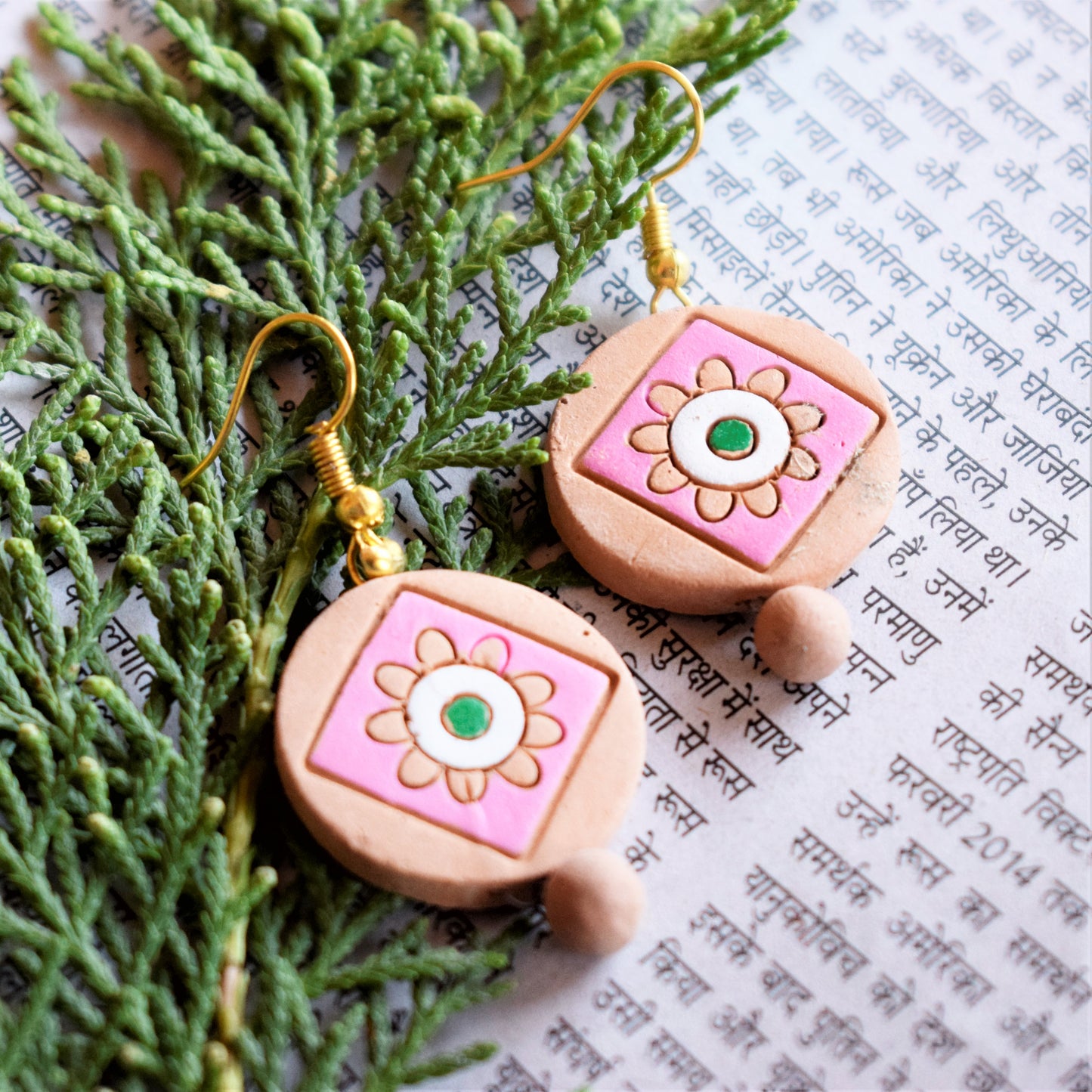 Rangoli Terracotta Danglers