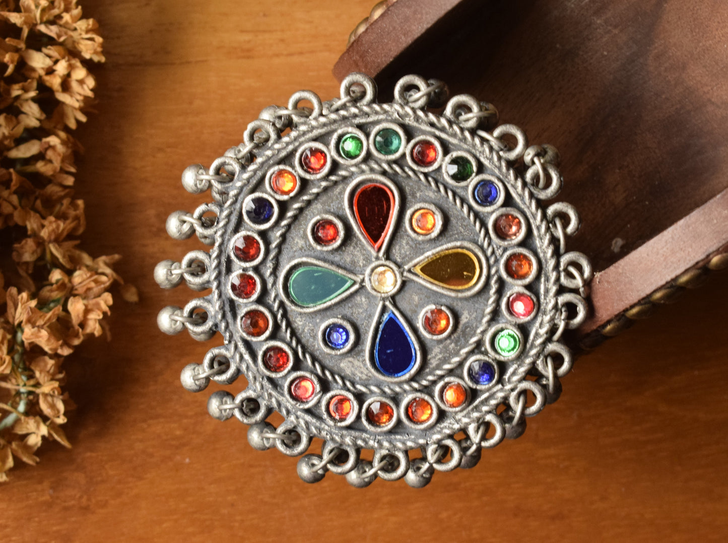 Jumbo Afghani Glass Statement Ring