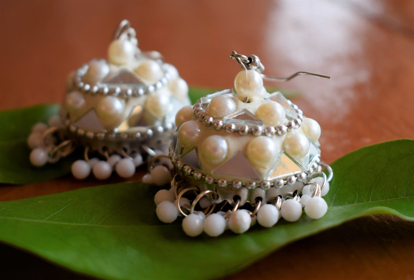 Pearl Paradise Mirror Jhumka
