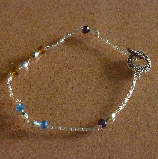 Multicolored Bead Anklet