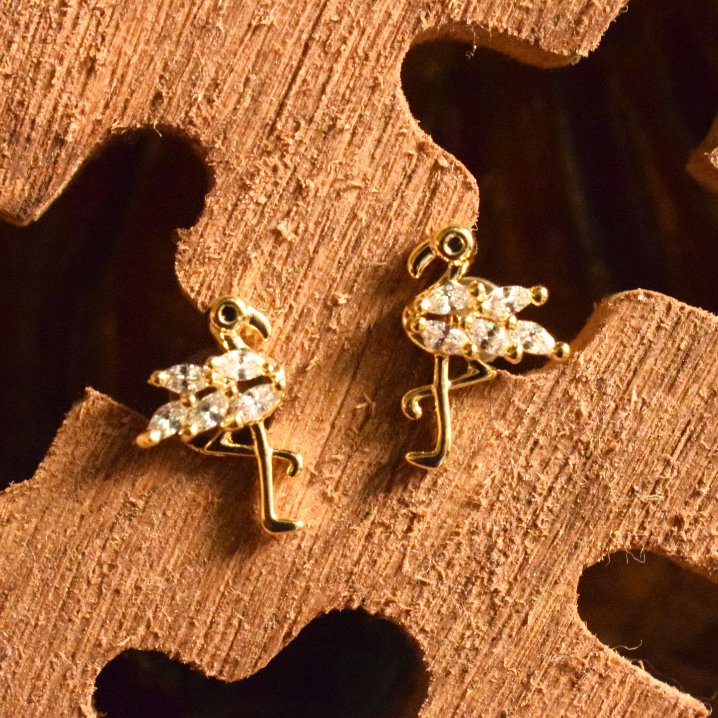 Flamingo Zircon Mini Studs