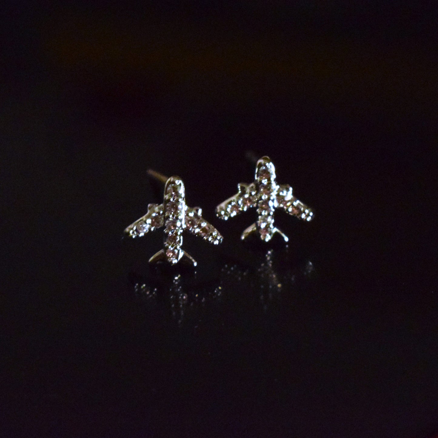 Airplane Zircona Mini Studs