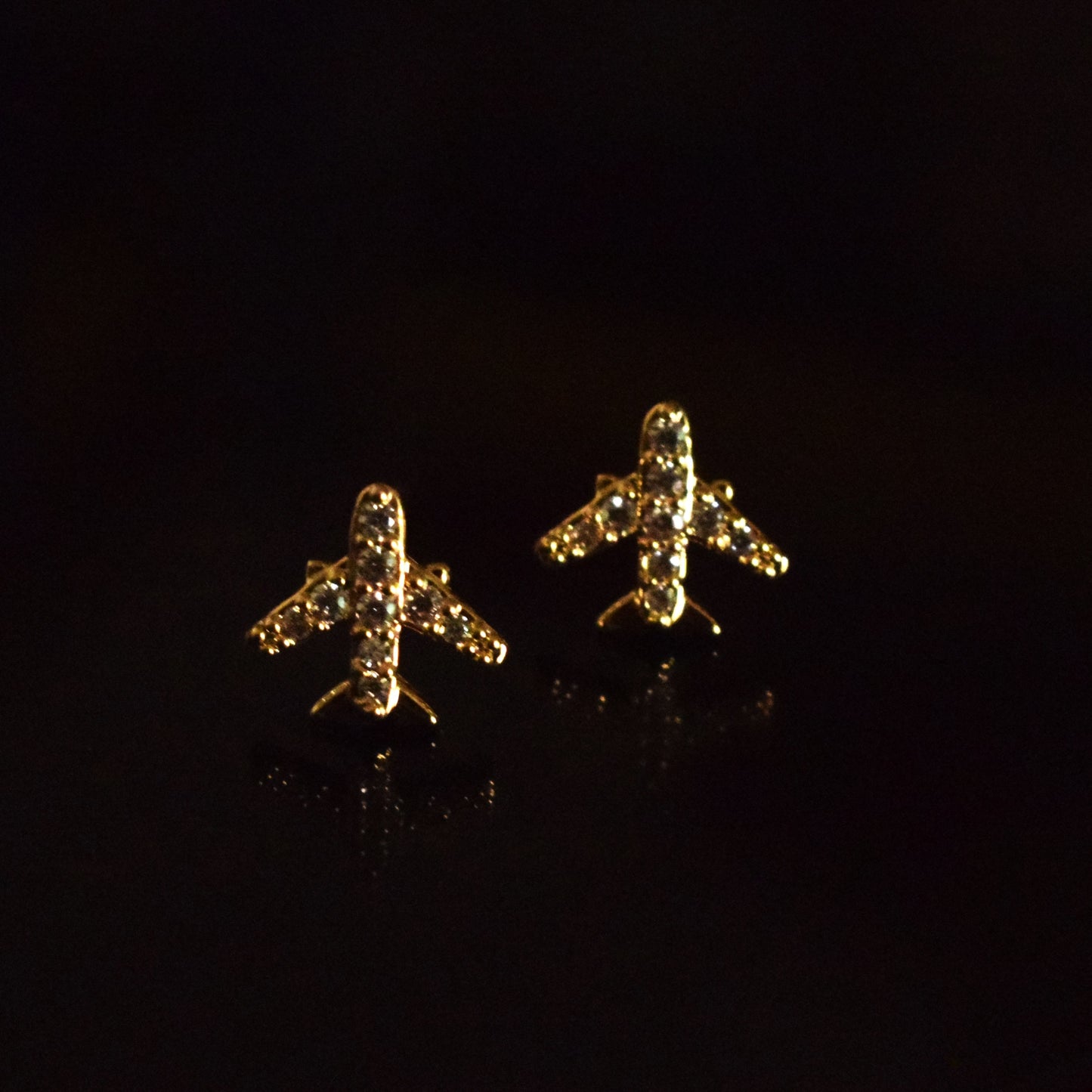 Airplane Zircona Mini Studs
