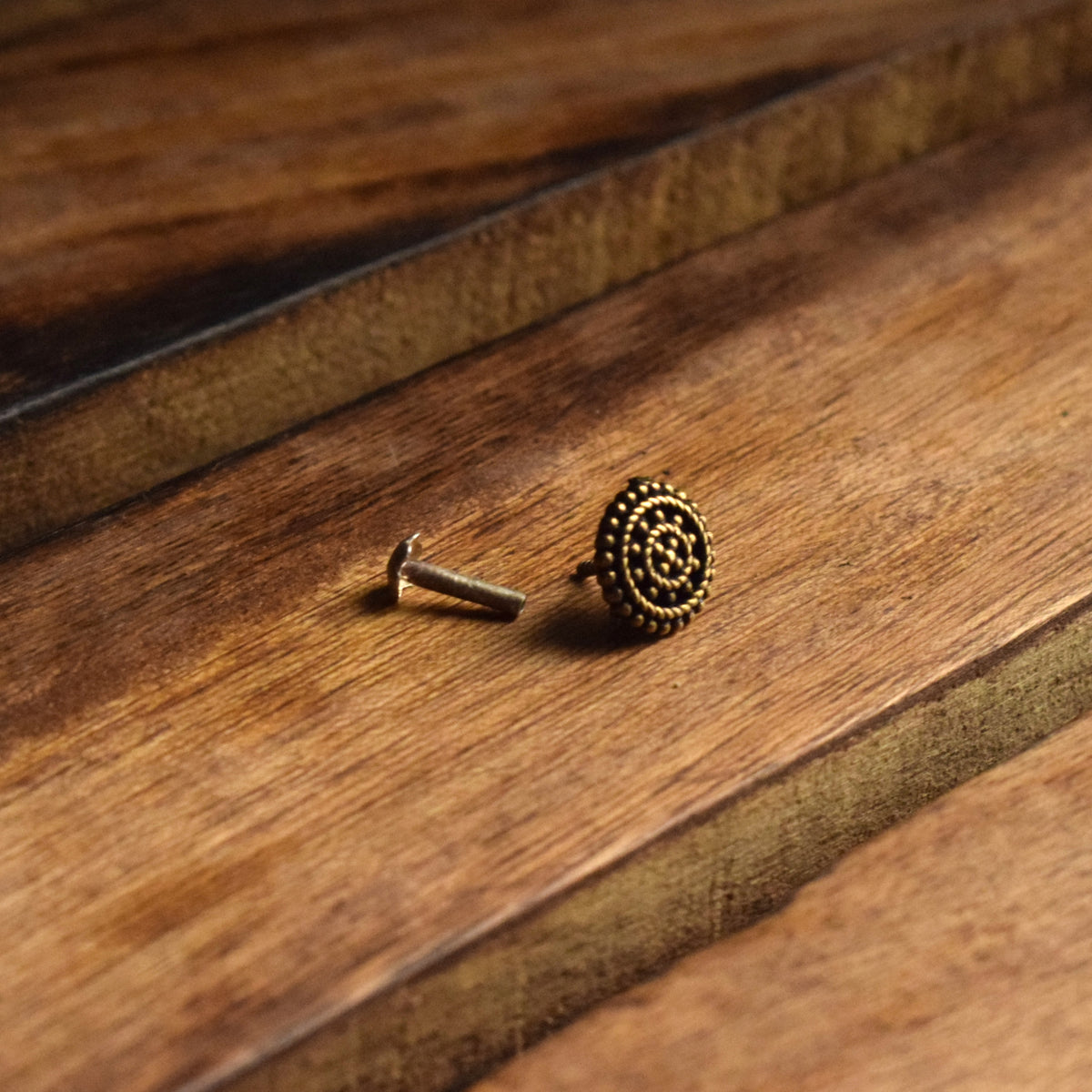 Chakra Brass Nose Pin Stud