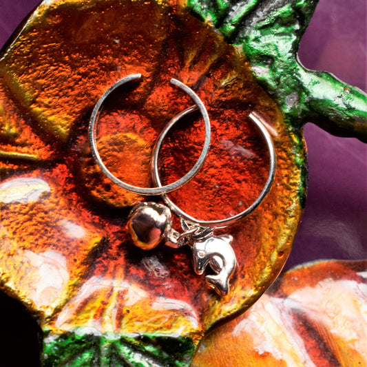 Dolphin Tassel Silver Toe Ring