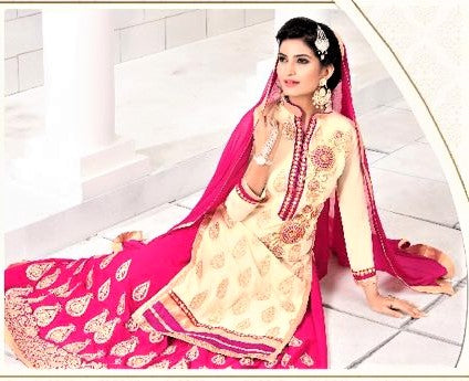 Embroidered Lehenga with Long Kurti - GlitterGleam