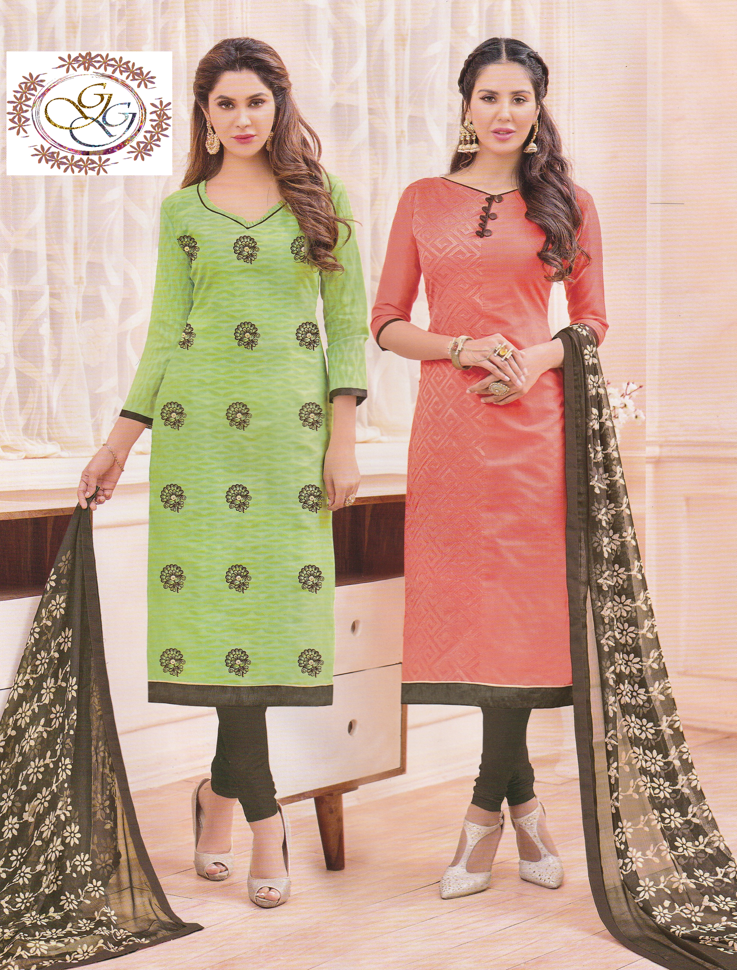 Womens' Salwar Suit Dress Material - GlitterGleam
