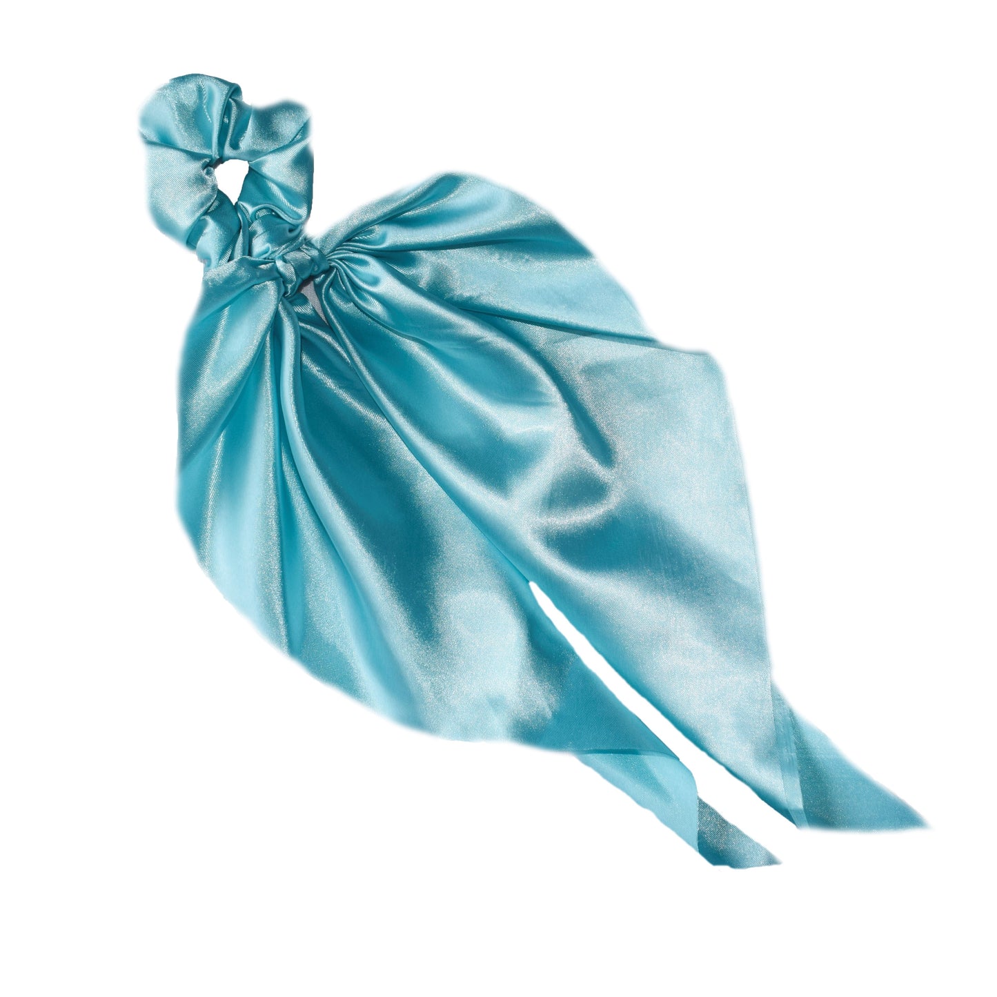 Blue Pastel Satin Scrunchie