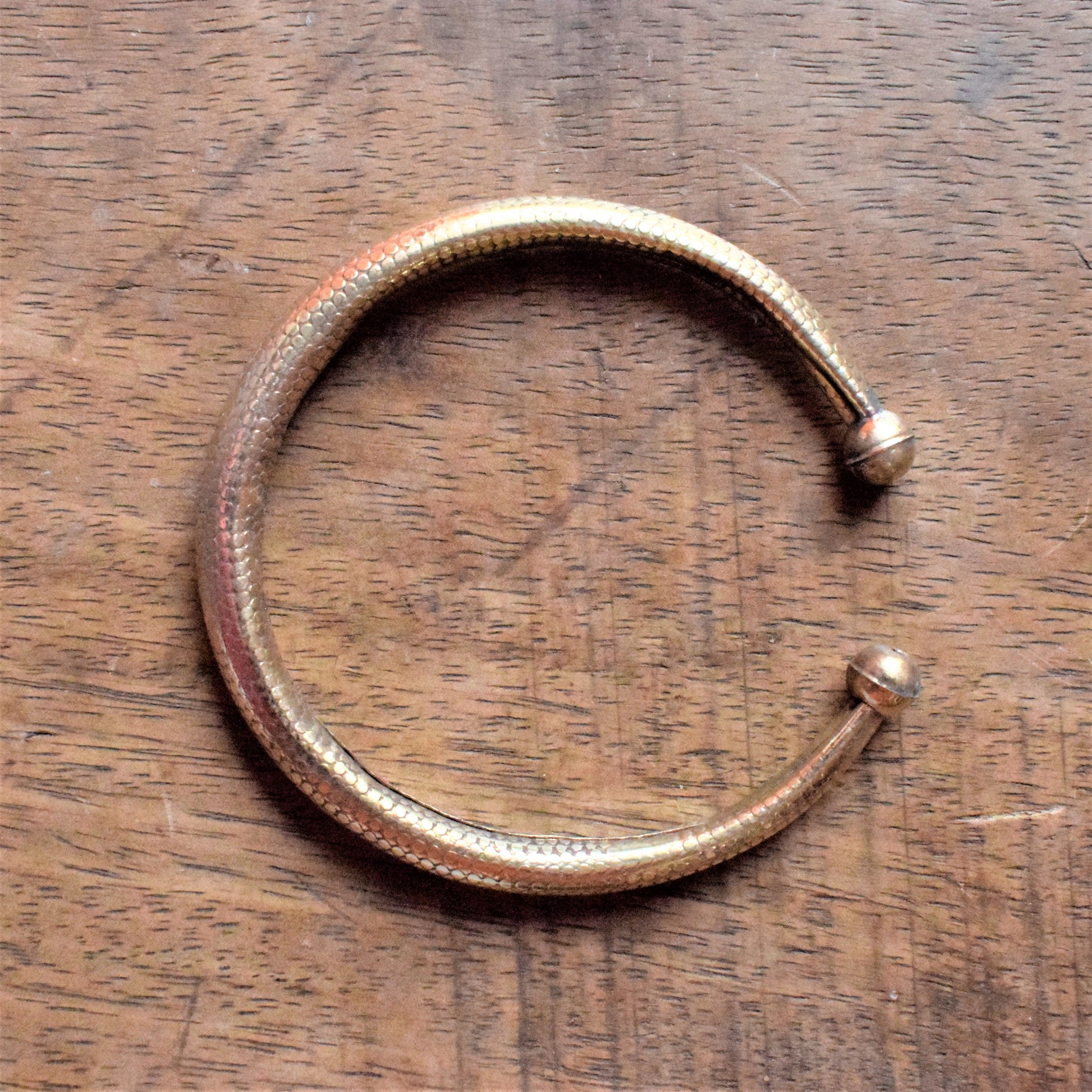 Golden Oxidized Tribal Kada - GlitterGleam