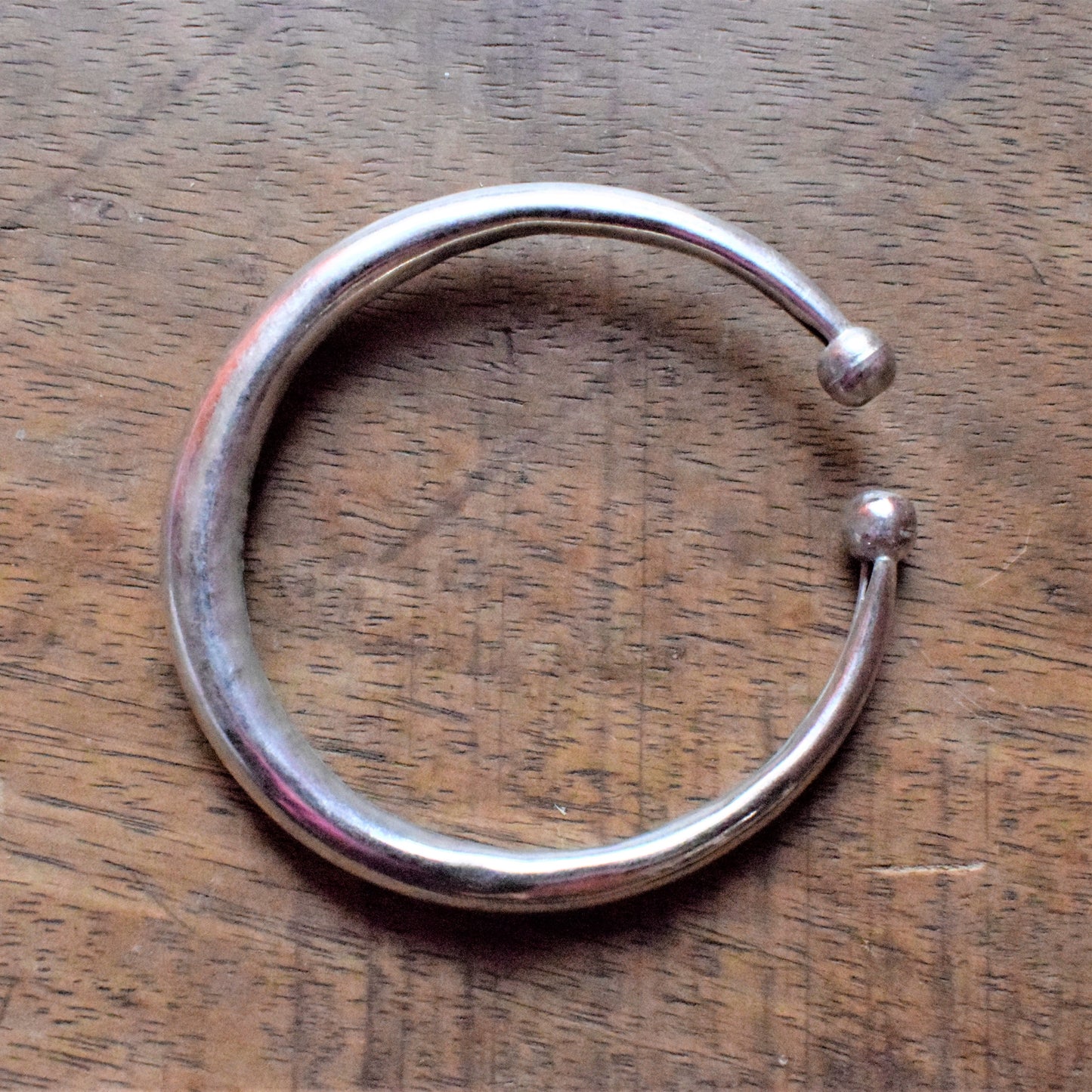 Silver Oxidized Tribal Kada - GlitterGleam
