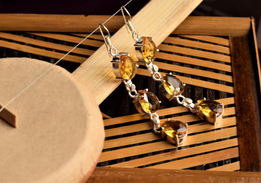 Cluster Tulip Drop Earrings