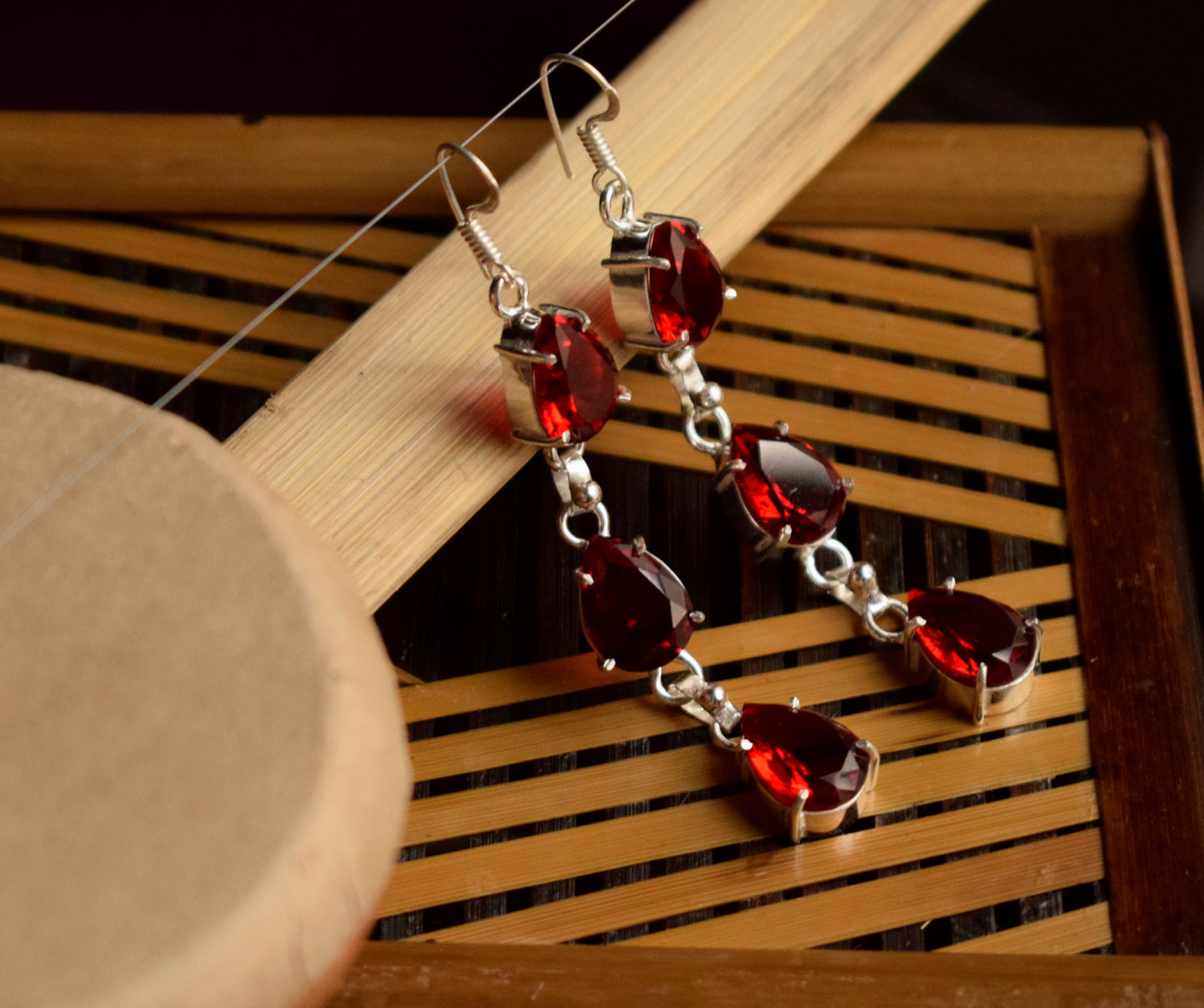 Cluster Tulip Drop Earrings