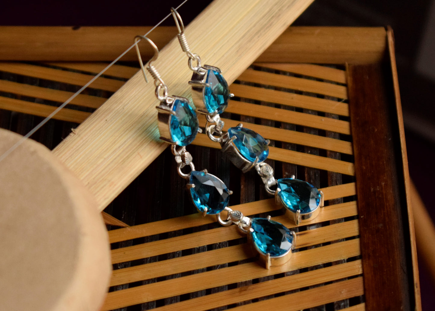 Cluster Tulip Drop Earrings
