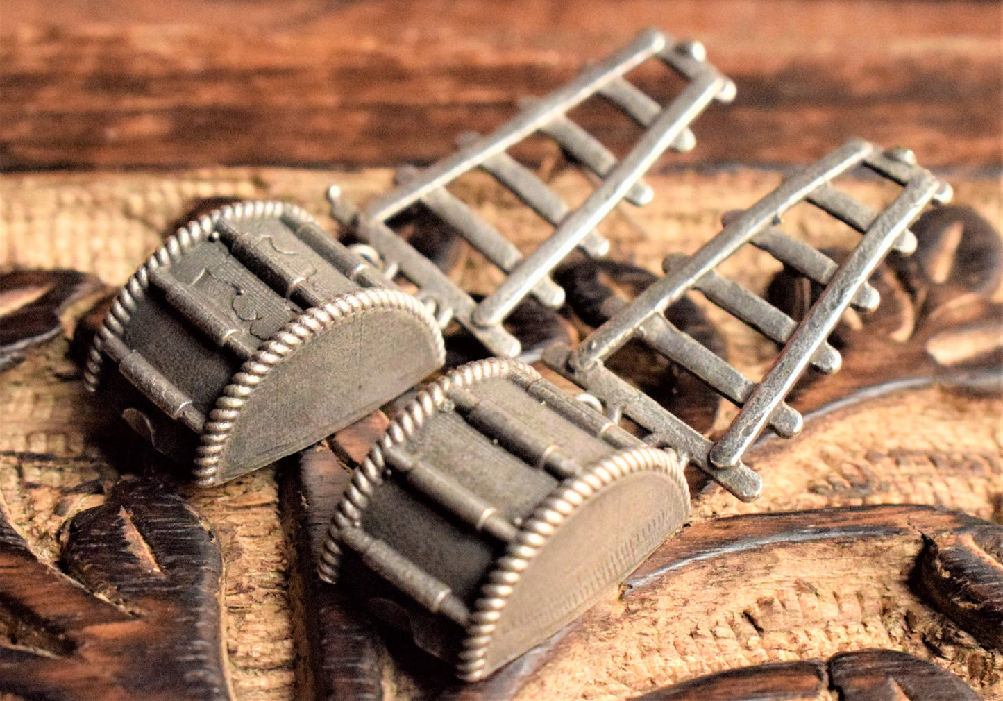 German Silver Dhol Earrings