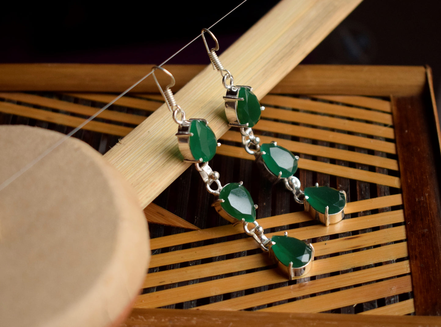 Cluster Tulip Drop Earrings