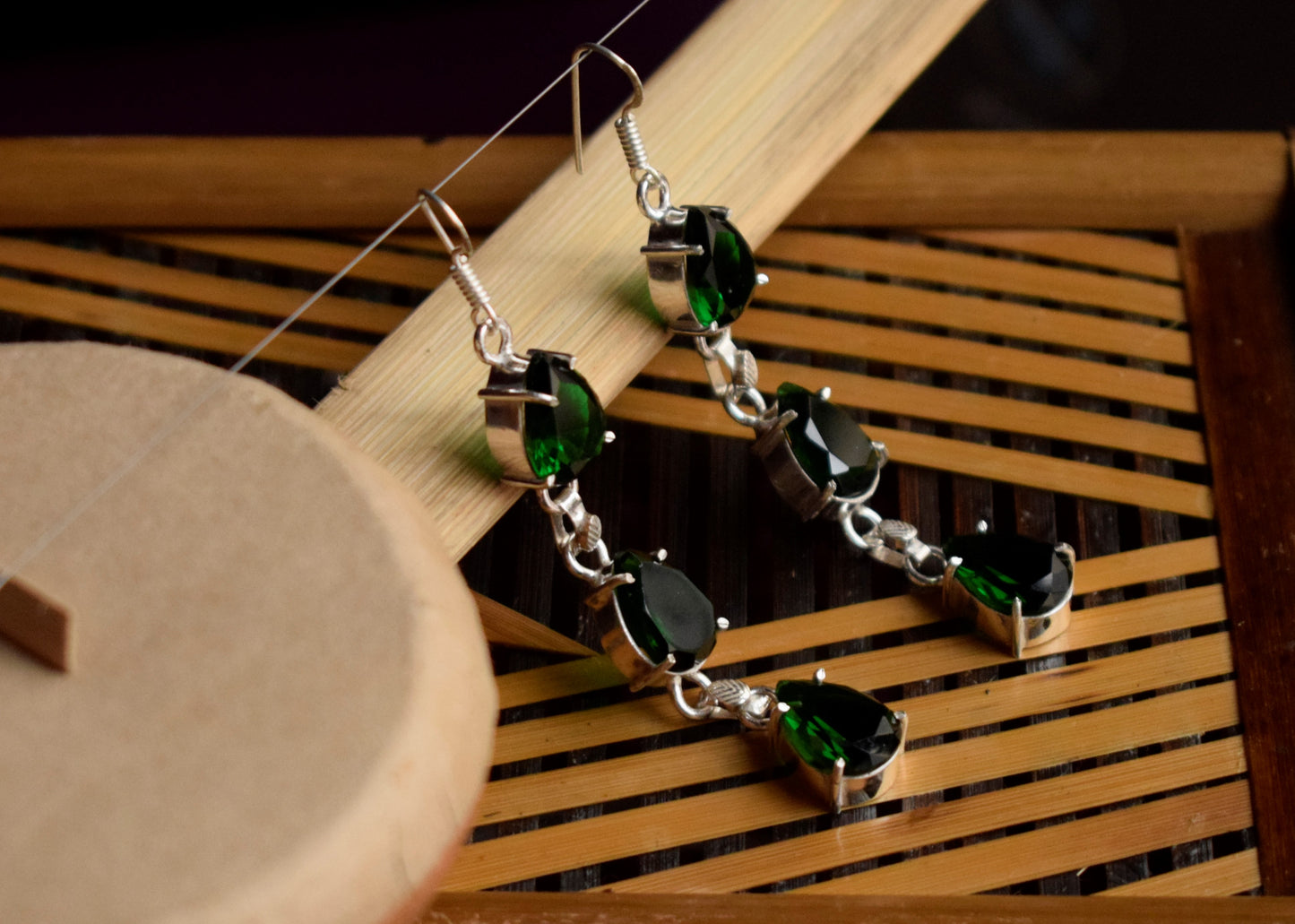 Cluster Tulip Drop Earrings