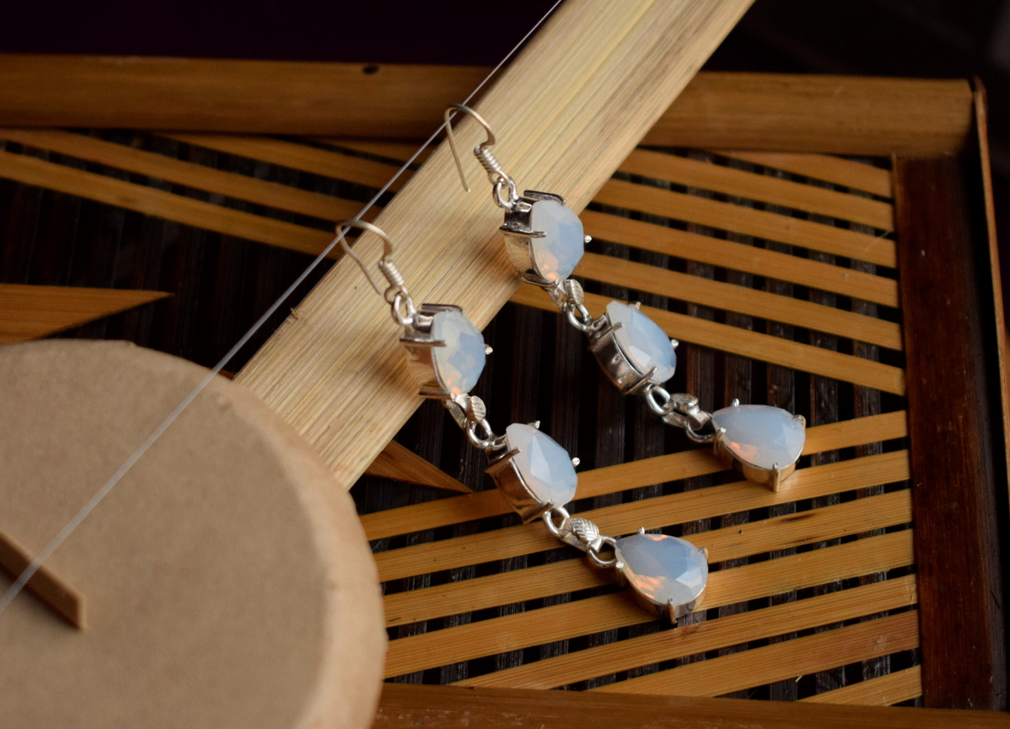Cluster Tulip Drop Earrings