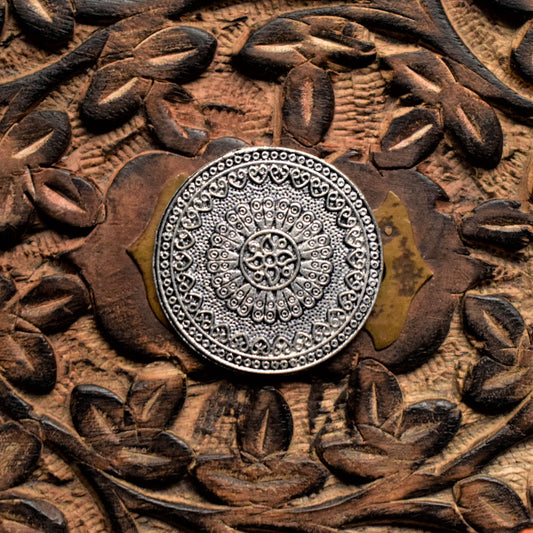 German Silver Large Regal Finger Ring