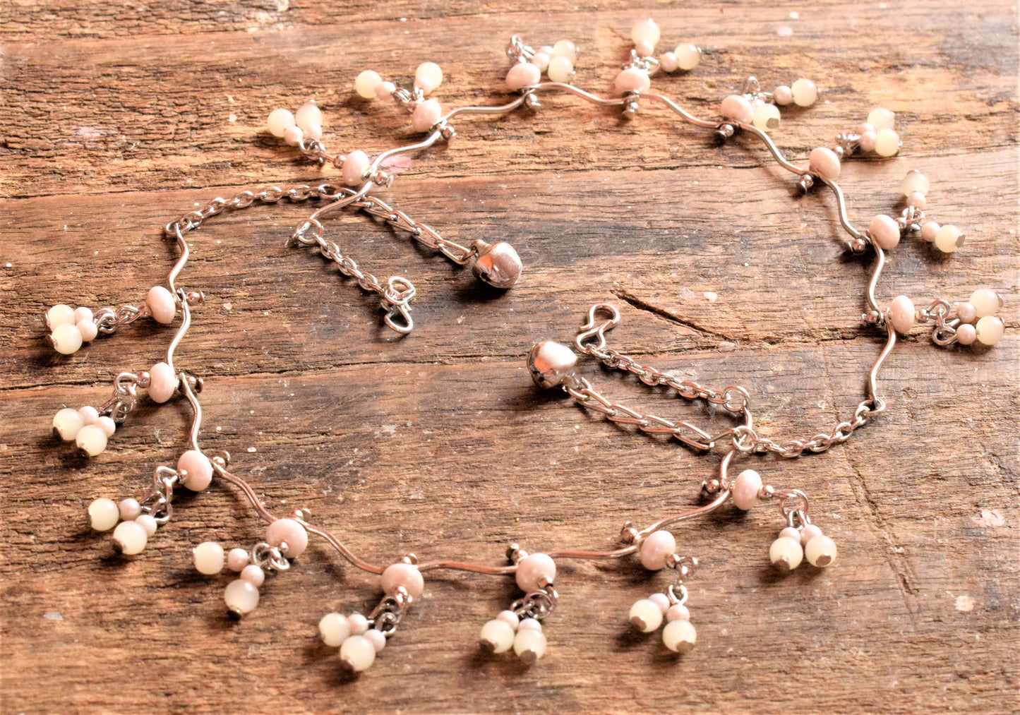 Twisted Pearl Anklets - GlitterGleam