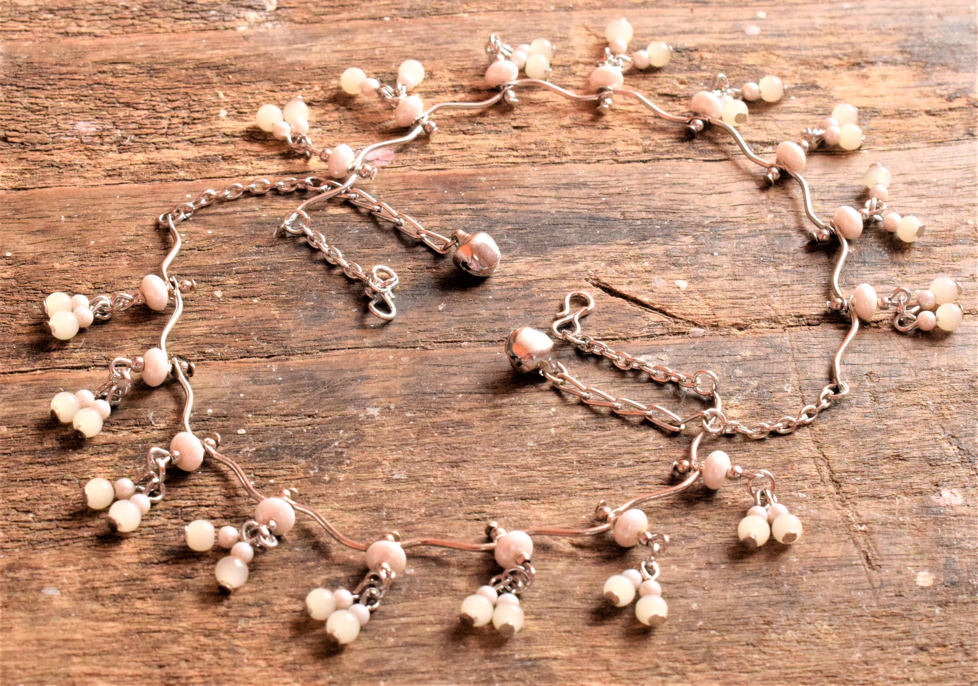 Twisted Pearl Anklets - GlitterGleam
