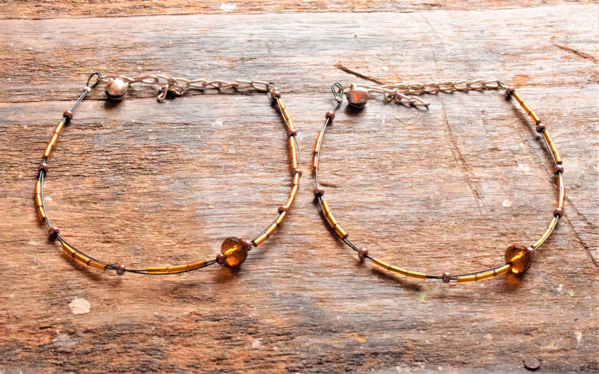 Sequin and Crystal Anklet - GlitterGleam