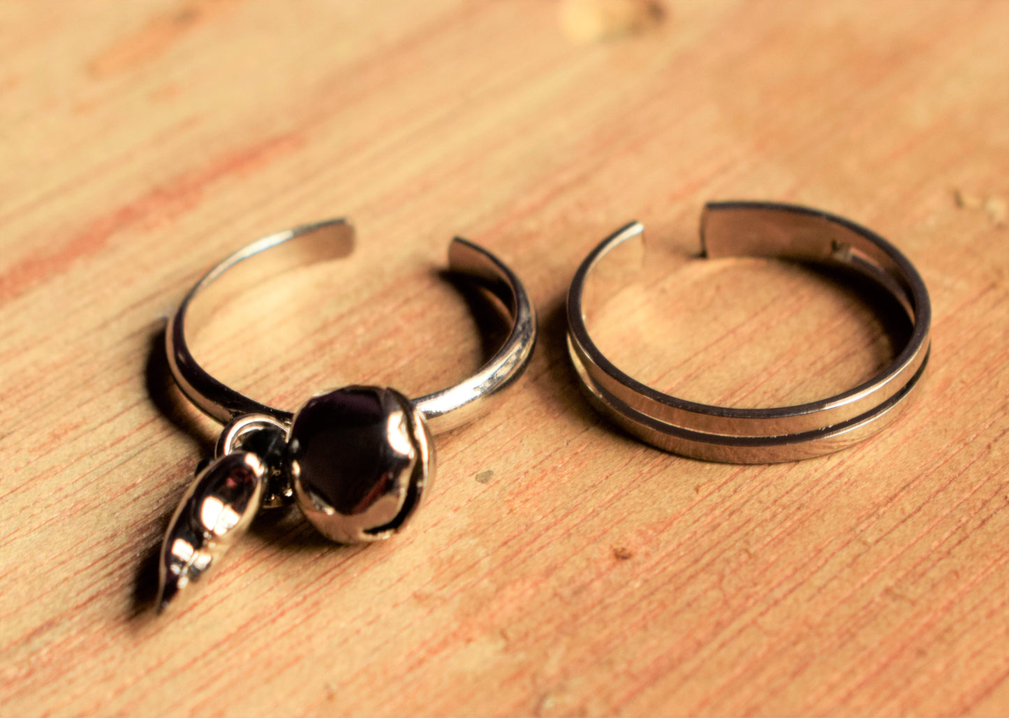 Dolphin Tassel Silver Toe Ring