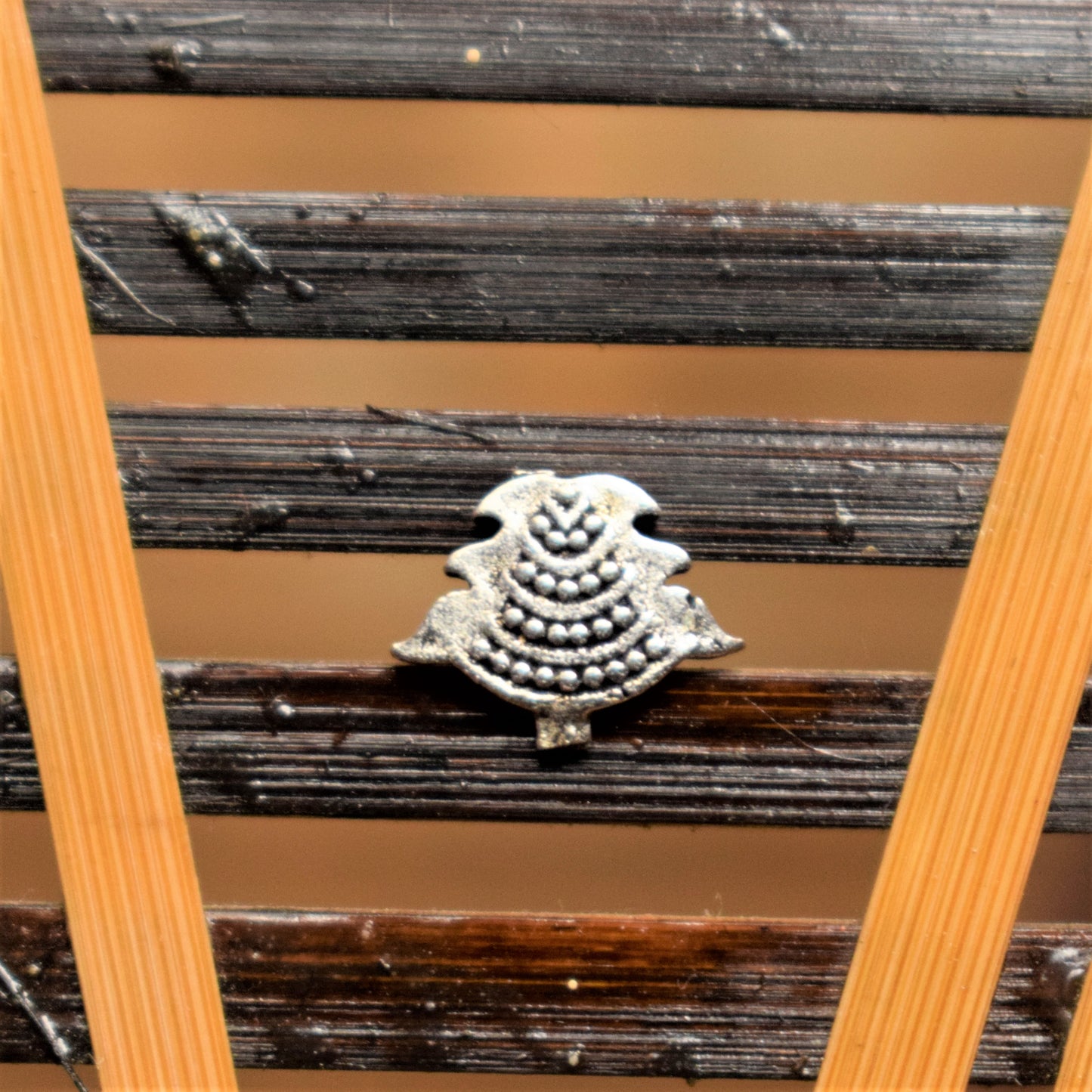 German Silver Christmas Tree Nose Pin