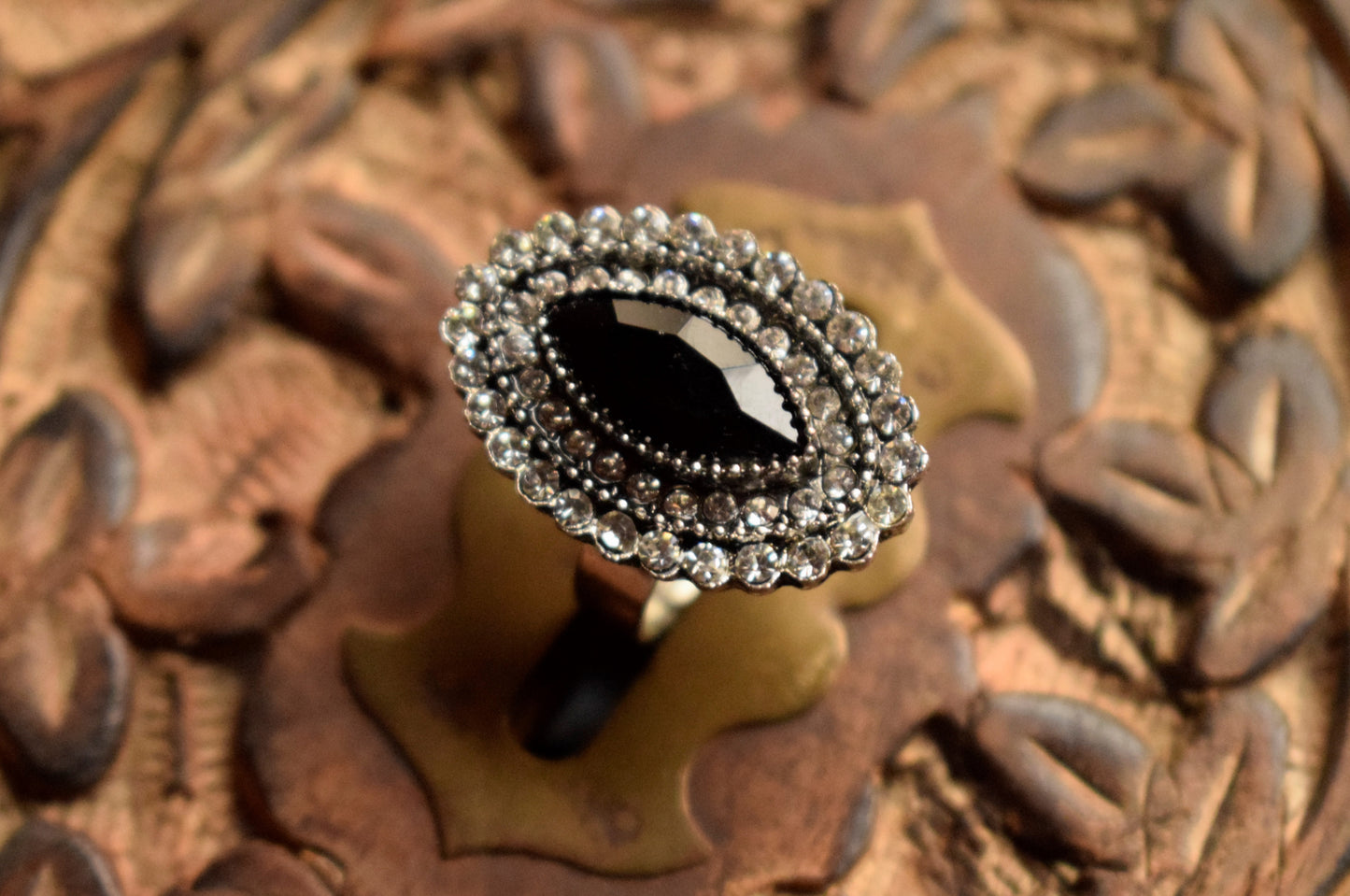 Crystal Stone Finger Ring