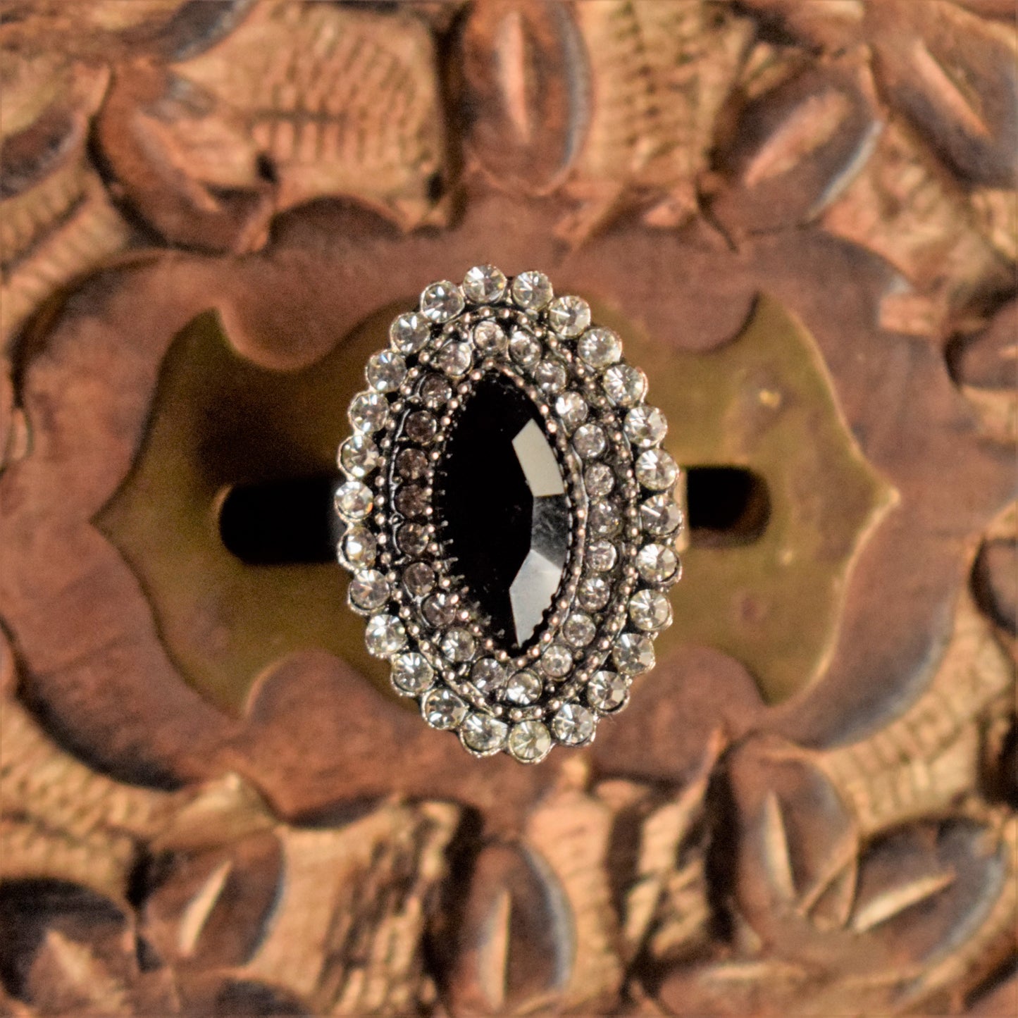 Crystal Stone Finger Ring