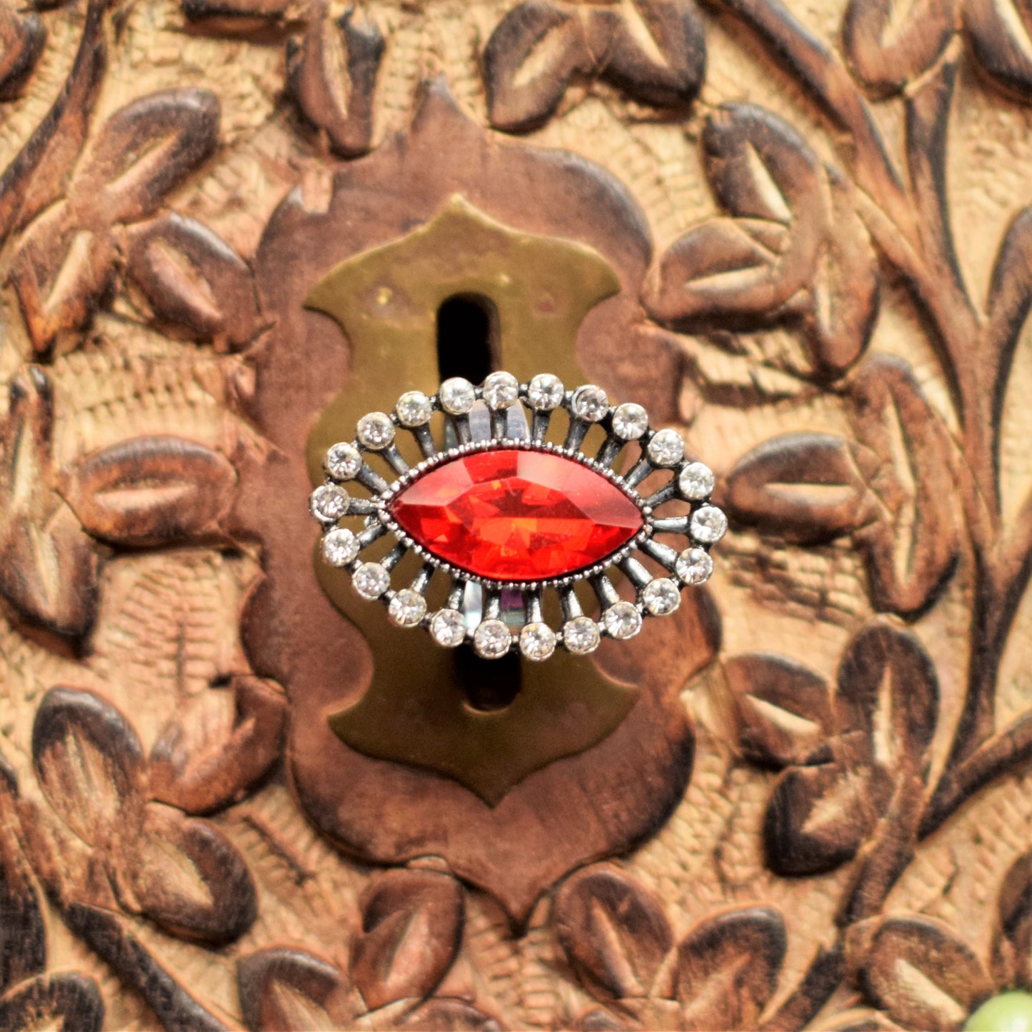 Crystal Stone Finger Ring