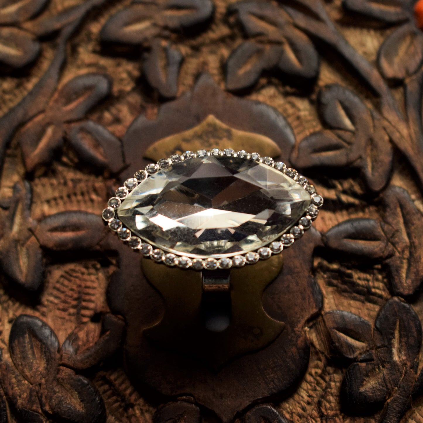 Marquise Crystal Finger Ring