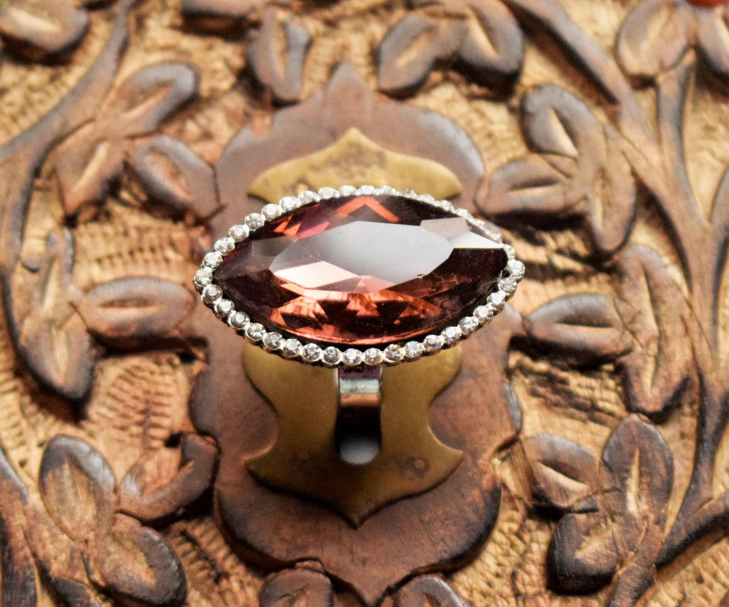 Marquise Crystal Finger Ring