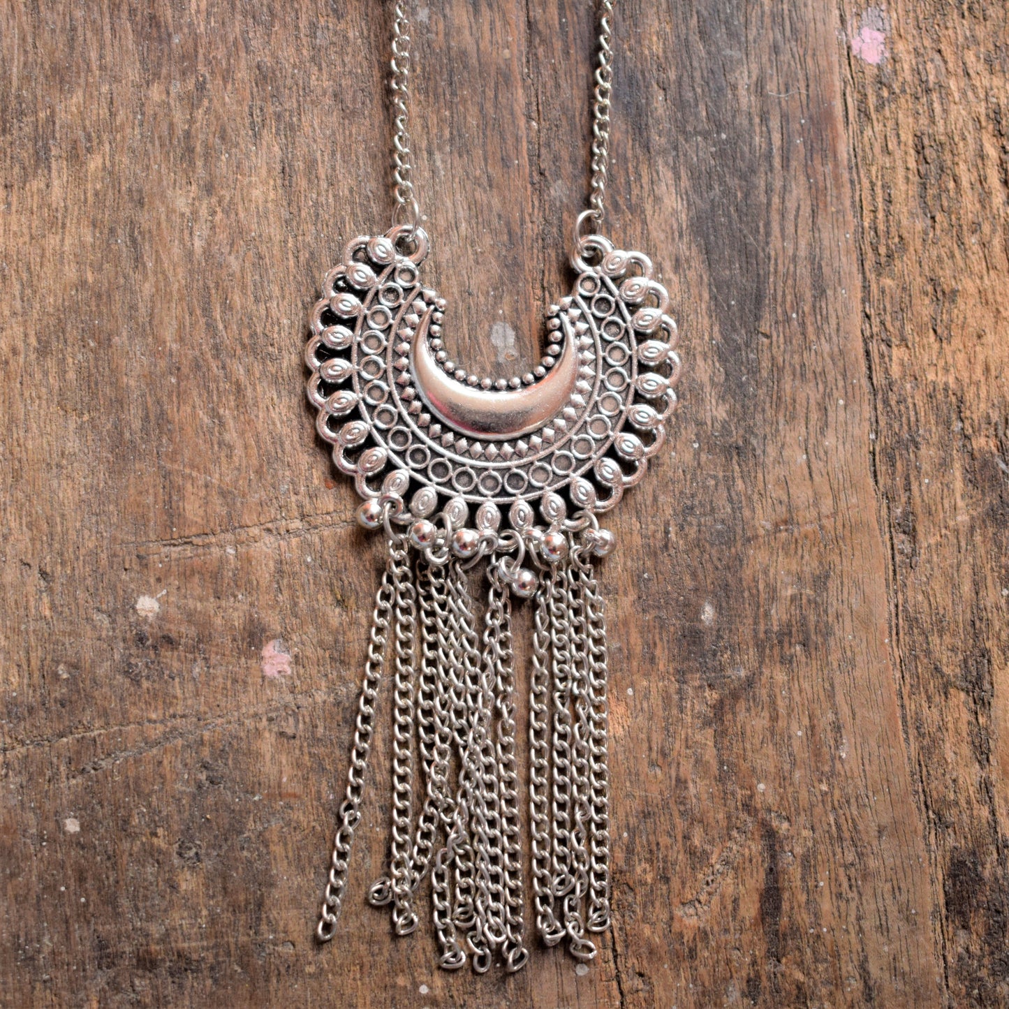 Chandbali Pendant Necklace with Jhumki