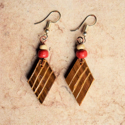 Geometric Bamboo Danglers