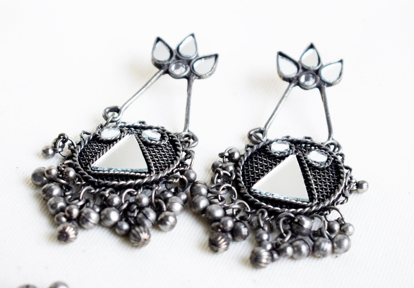 Vintage Mirror Work Rani Necklace Set