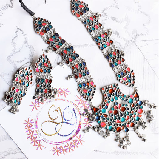 Afghani Ada Long Necklace Set