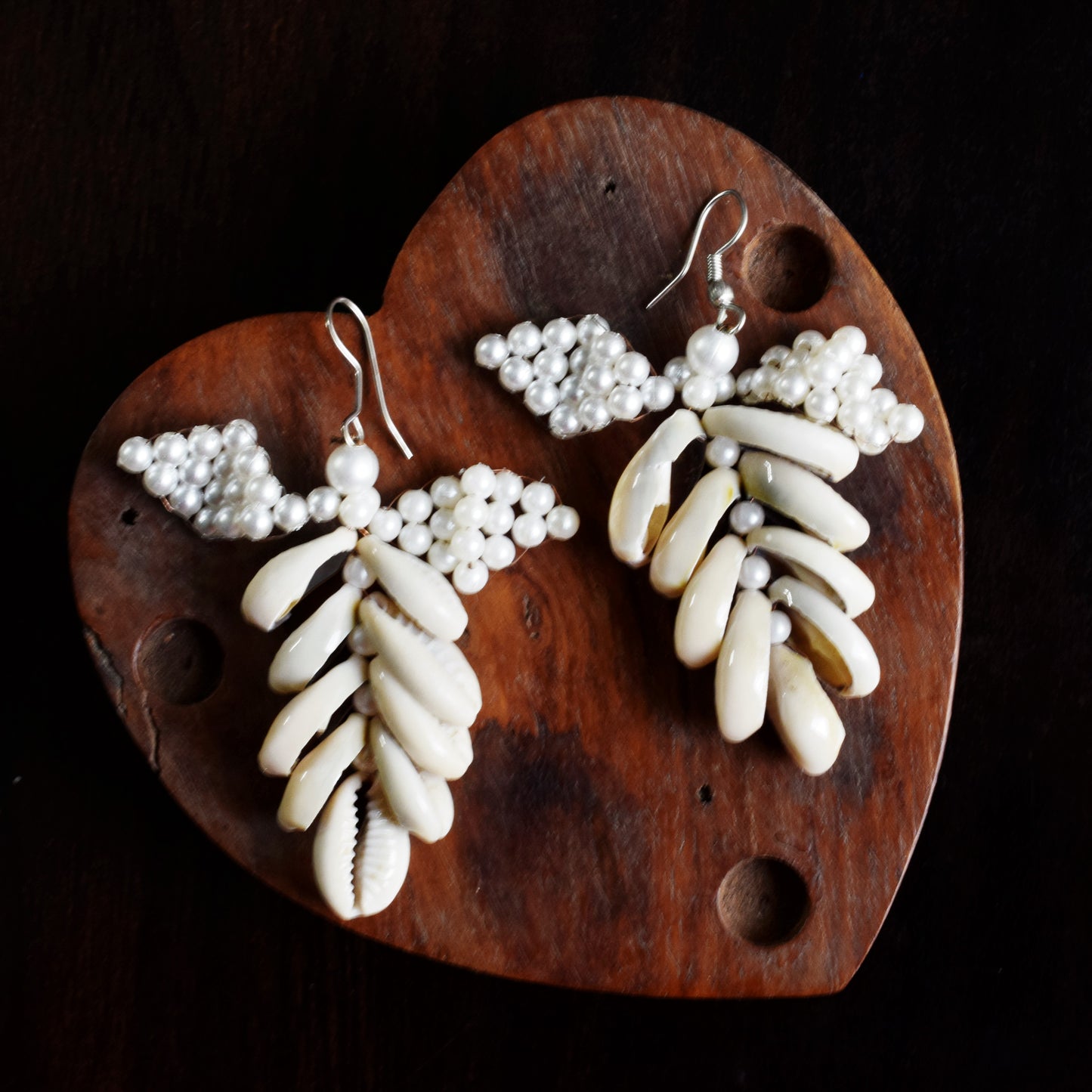 Grape Seashell Danglers