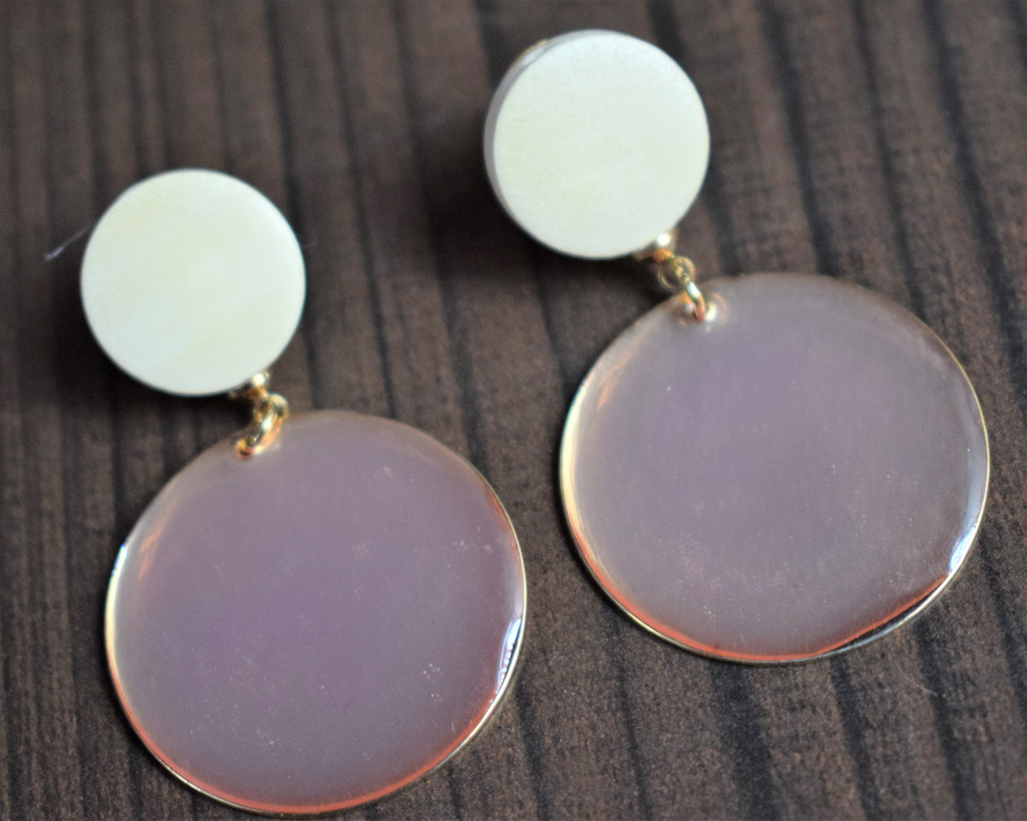 Colored Dangles Wood Earrings - GlitterGleam