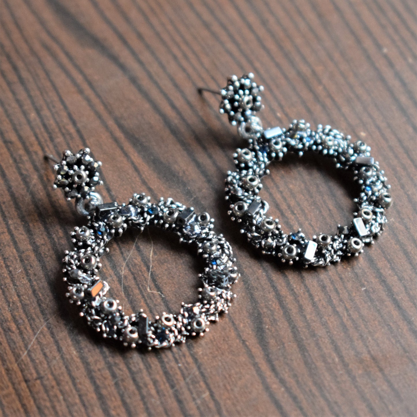 Sequin Coil Antique Earring - GlitterGleam