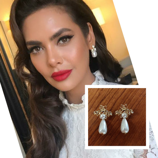 Bee Shaped Pearl Earring