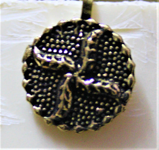 Silver and Golden Oxidized Round and Grid Nose Push Pin (Set of 2) - GlitterGleam