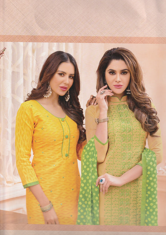 Womens' Salwar Suit Dress Material - GlitterGleam