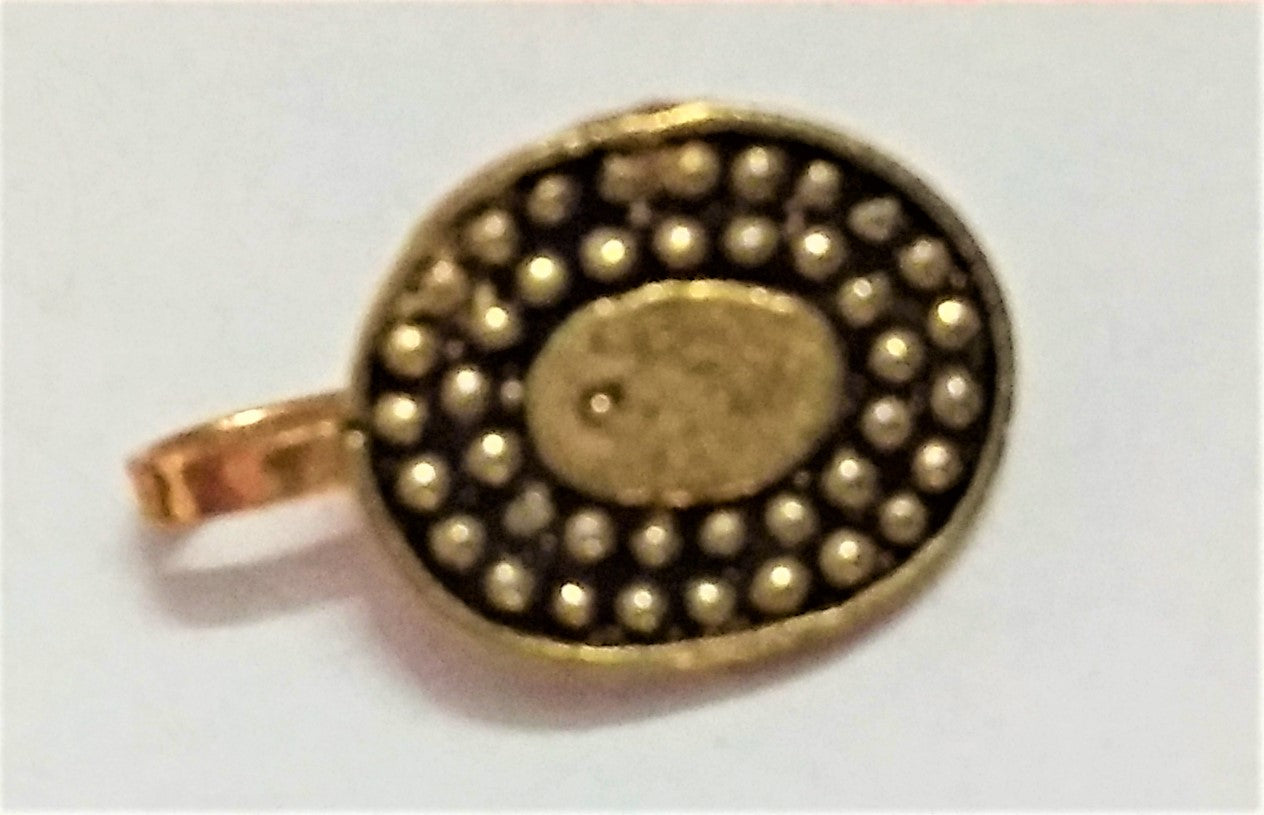 Golden Oxidized Oval and Heart Gem Nose Push Pin (Set of 2) - GlitterGleam