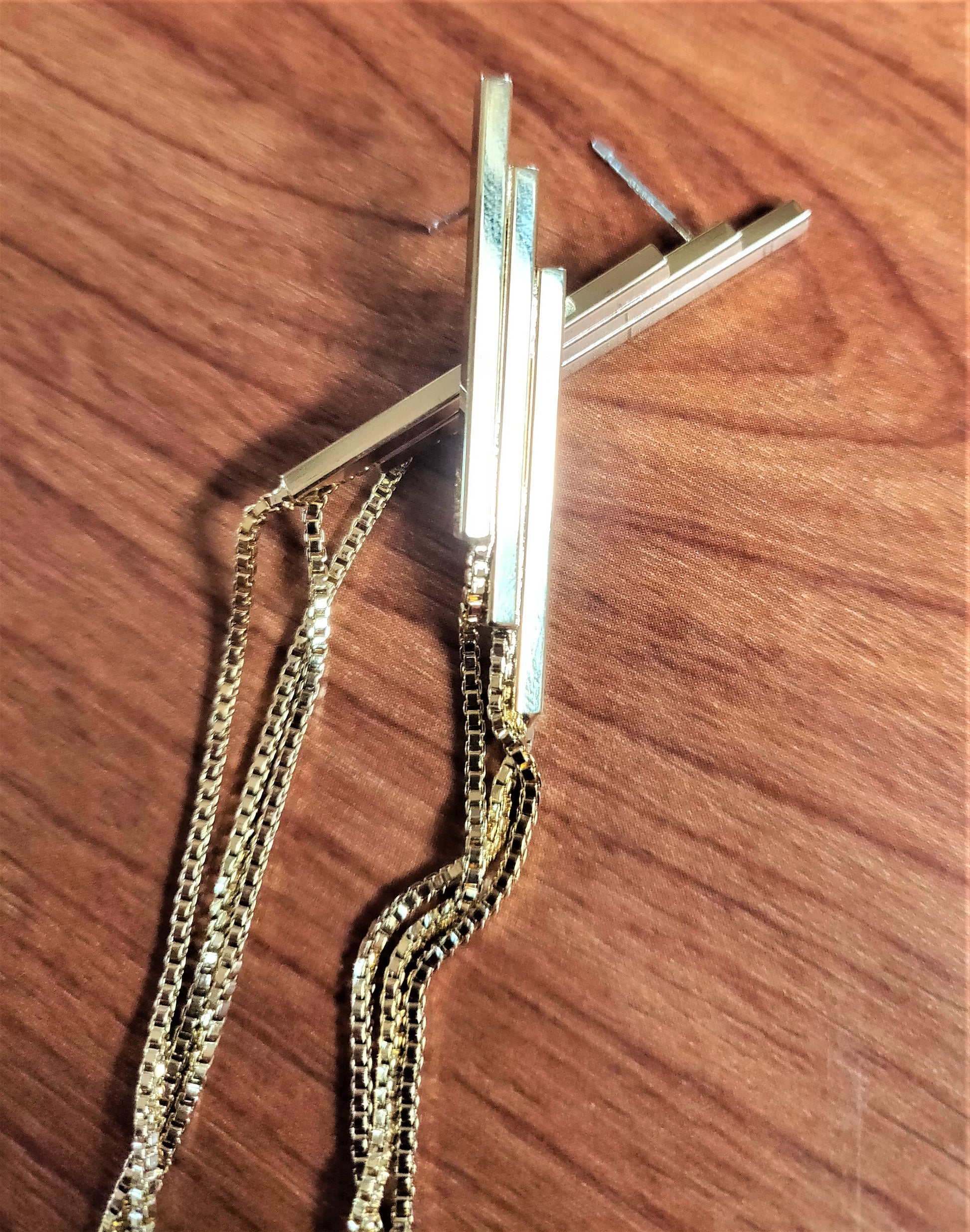 Tassel Stud Contemporary Earring - GlitterGleam