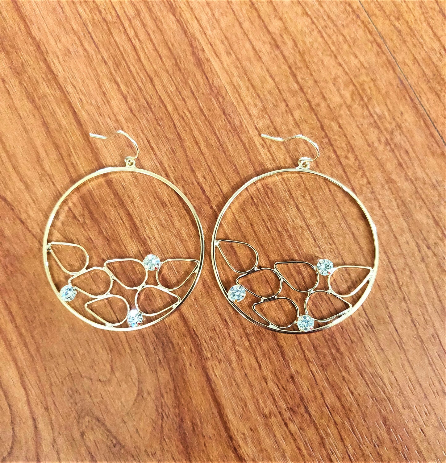 Petal Hoop Danglers - GlitterGleam