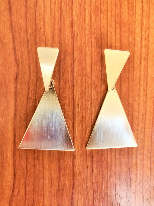 Double Triangle Studs - GlitterGleam