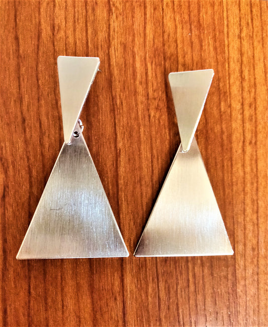 Double Triangle Studs - GlitterGleam